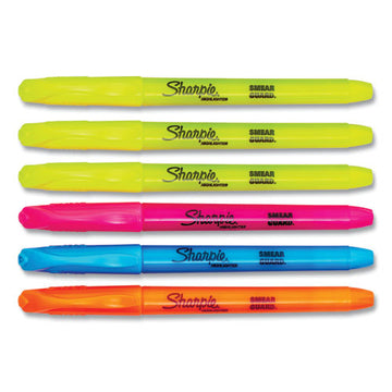 Sharpie® Pocket Style Highlighters, Assorted Ink Colors, Chisel Tip, Assorted Barrel Colors, 5-set freeshipping - TVN Wholesale